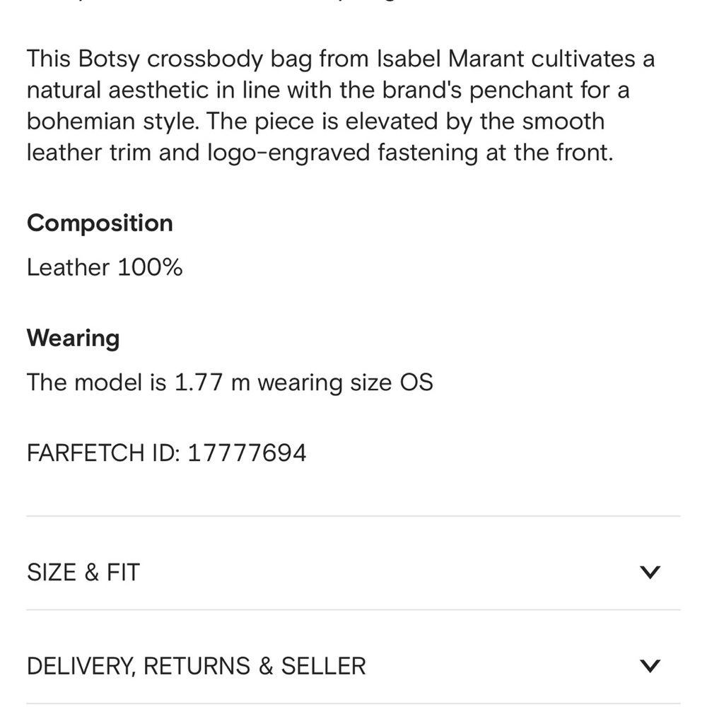 Isabel Marant Botsy Crossbody Bag - Picture 7 of 8